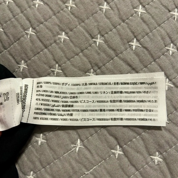 Abercrombie & Fitch Black Floral High Waist Shorts Size XL Linen Blend $79 - Picture 4 of 4